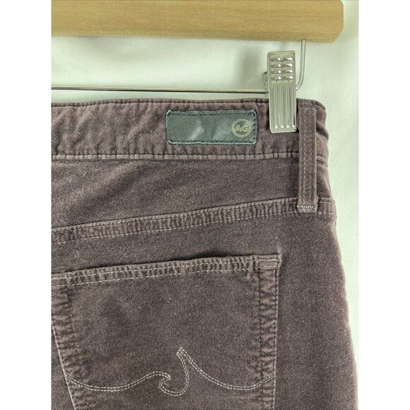 Anthropologie AG The High-Rise Stevie Ankle Brown Velvet Pants Womens Size 32 - Picture 8 of 14